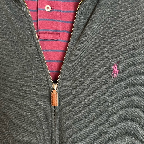 Polo by Ralph Lauren Full Zip Fleece Sweater - Picture 10 of 12